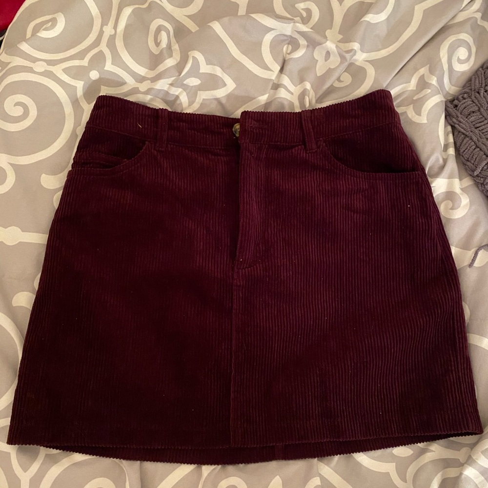 Maroon skirt